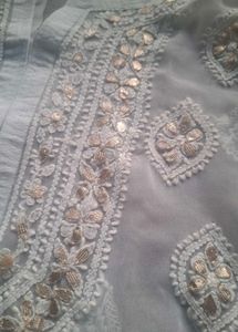 White chikankari / lucknowi Kurta