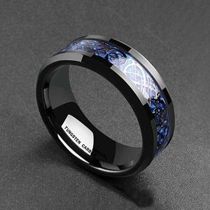 Men's Blue &amp; Silver Rings Set - Unique Des