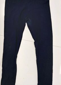 Floral Print Navy Blue Nyracut Kurti With Leggings