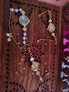 Gold-Tone Quartz Bracelet Watch