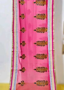 Pink Embroidered Dupatta