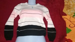 CRAMPLE fashion knitted Top long sleeves Trendy 💕