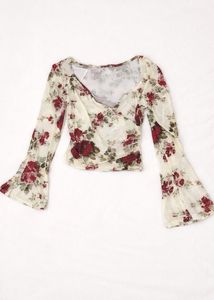 Floral Print Long Sleeve Top