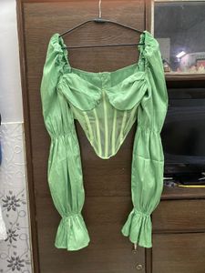 Green Corset Top
