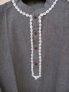 Black And White Small Checks Kurta