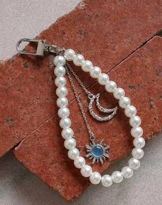 Pearl &amp; Celestial Charm Bag Accessory
