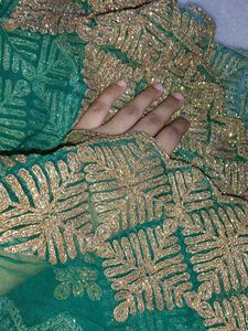 Green Embroidered Dupatta