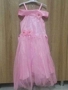 Pink Flower Girl Dress