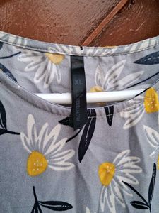 Here And Now Floral Print Ruffle Hem Dress