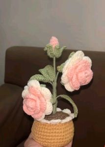 Rose Pot Crochet