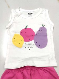 Baby Girl Fruit Picnic Outfit