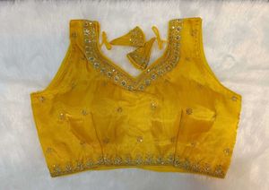 Yellow Embellished Blouse