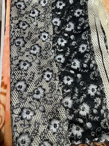Designer Black Saree
