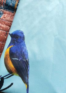 Blue Bird Print Shirt