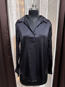 Black Satin Shirt