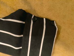 Striped V-Neck Top and sleeveless