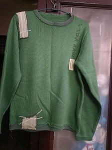 Mens Green Sweatshirt In L 40 Size