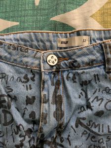 Denim Graffiti Shorts