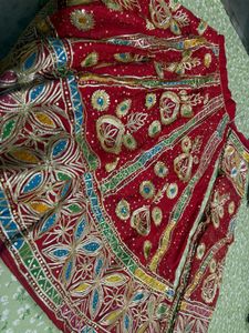 Red Embroidered Lehenga Choli