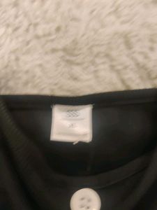 Black Button-Down Top