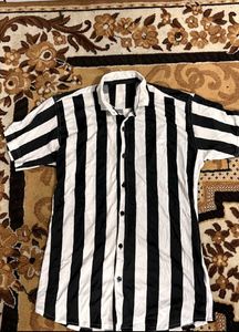 Striped Black and White Shirt