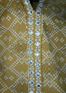 Avasaa Brand Yellow Printed Kurti