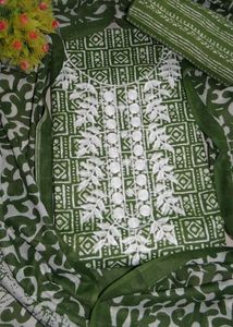 Kashmiri Neck Work Dress Material