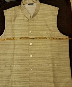 Mens Cotton Silk Ethnic Jacket