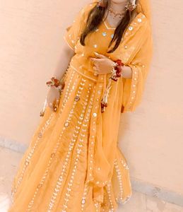Yellow Embellished Gown
