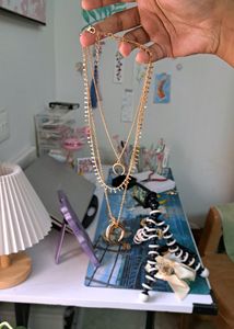 3 Layers Rose Gold Necklace