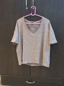 V-Neck Ribbed Tee