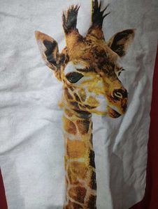 Red Giraffe Print Sweatshirt