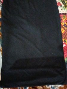 Long Nee Cut Bodycon Multi Colour Dress