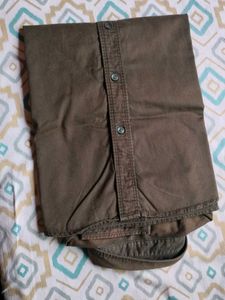 Olive Green Button-Down Shirt