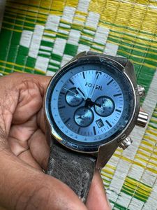 Fossil Watch with Leather Strap