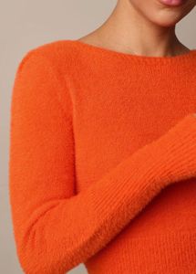 Cozy Orange Knit Sweater