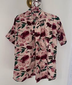 Floral Print Short Sleeve Shirt
