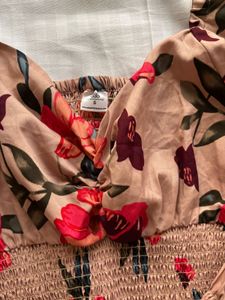 Floral Print Crop Top