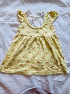 Adorable Umbrella Print Baby Dress