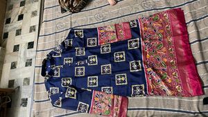 Blue Printed Kurta