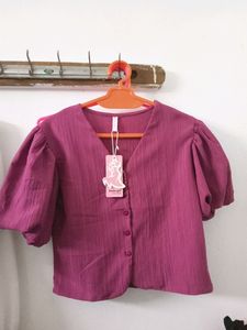 Purple Tops  Bust-upto 39  (NEVER WORN )
