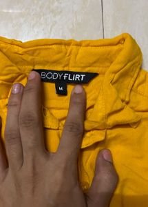 Cotton Bright Yellow Shirt