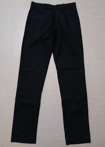 Men Regular Fit Cotton Black Pant