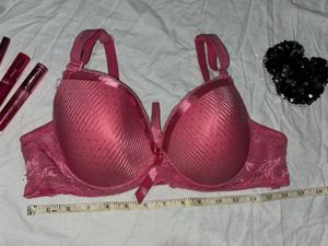 Pink Lacey Bra