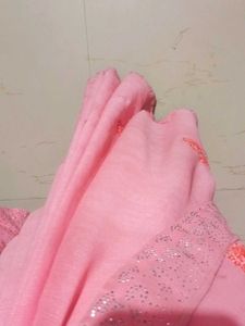 Pink  Saree