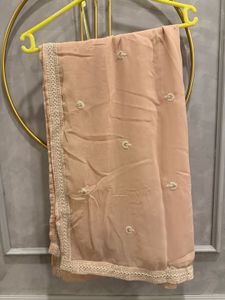 Elegant peach Anarkali Suit