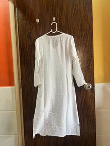 34 Bust Rayon Chikankari Kurta For Women
