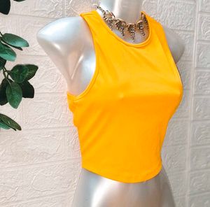 🎁Buy 2 Get 1 Free 🎁Yellow Crop Top
