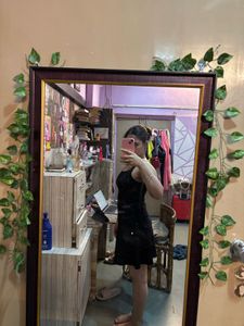 Black skater dress