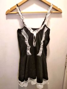 Black Lace Trim Cami Top